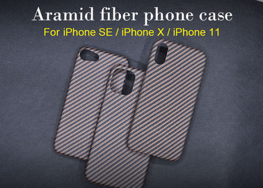 caixa impermeável do SE do iPhone da fibra de Aramid do ouro da espessura de 0.65mm
